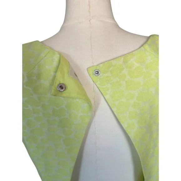 H&M Conscious Collection Round Neck Sleeveless Ruffled Open Back Dress Sz 8 - Picture 5 of 9